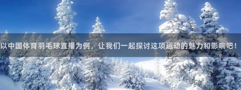 以中国体育羽毛球直播为例，让我们一起探讨这项运动的魅力和影响吧！