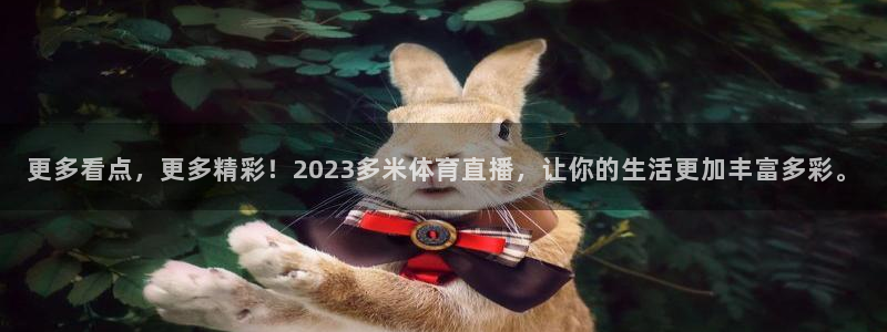 更多看点，更多精彩！2023多米体育直播，让你的生活更加丰富多彩。