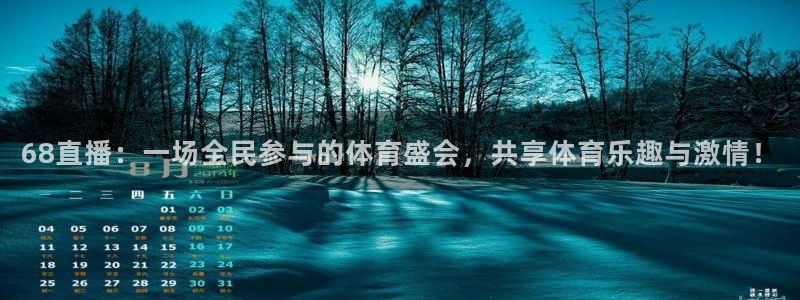 68直播：一场全民参与的体育盛会，共享体育乐趣与激情！