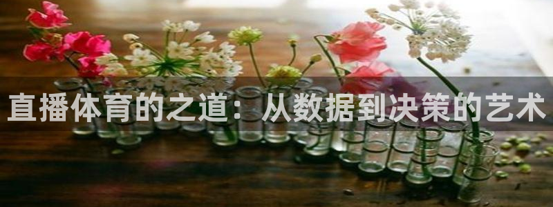 直播体育的之道：从数据到决策的艺术